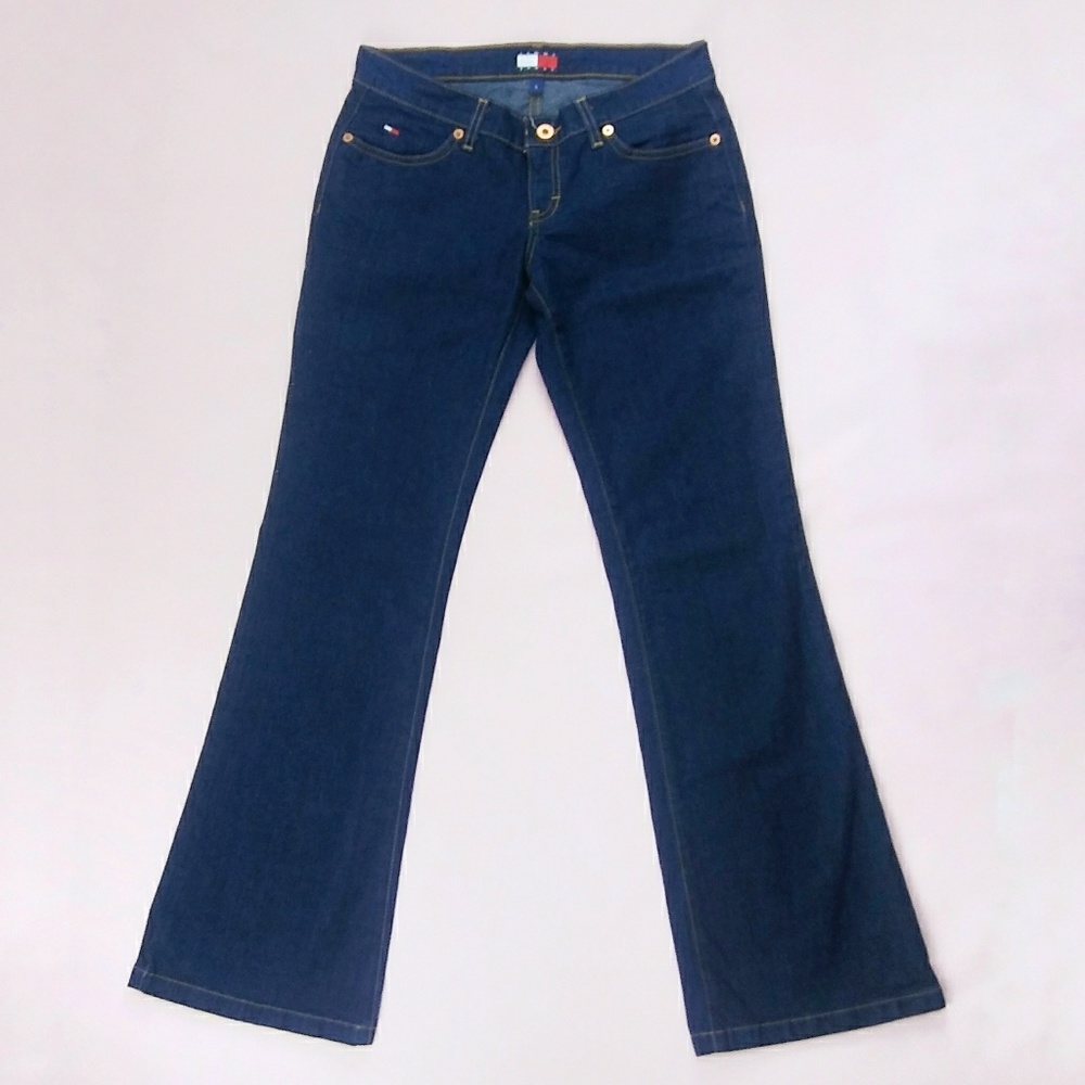 Y2K Tommy Hilfiger Flare Jeans Dark Wash sz 5